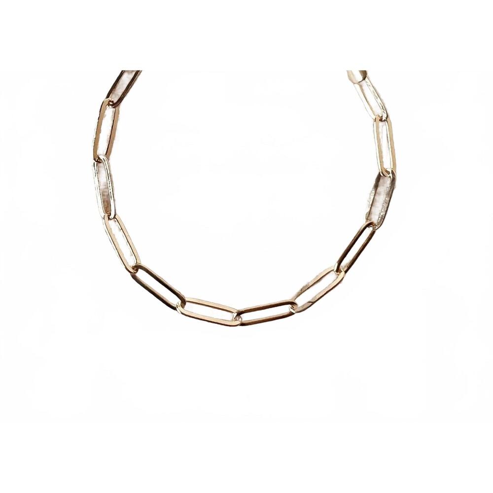 NEW GOLDFI women's paperclip bracelet in gold